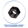 TUERCA HEXAGONAL GRADO 5 ROSCA ORDINARIA NEGRA