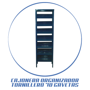 CAJONERA ORGANIZADOR TORNILLERO METALICO 70 GAVETAS