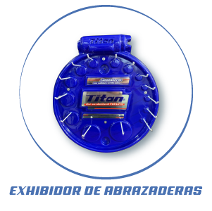 EXHIBIDOR DE ABRAZADERAS