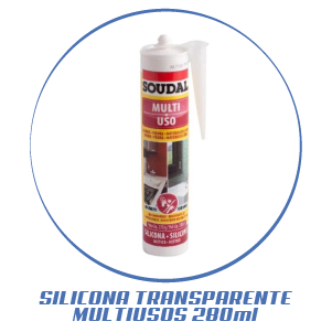SILICONA TRANSPARENTE MULTIUSOS 280 ml SOUDAL