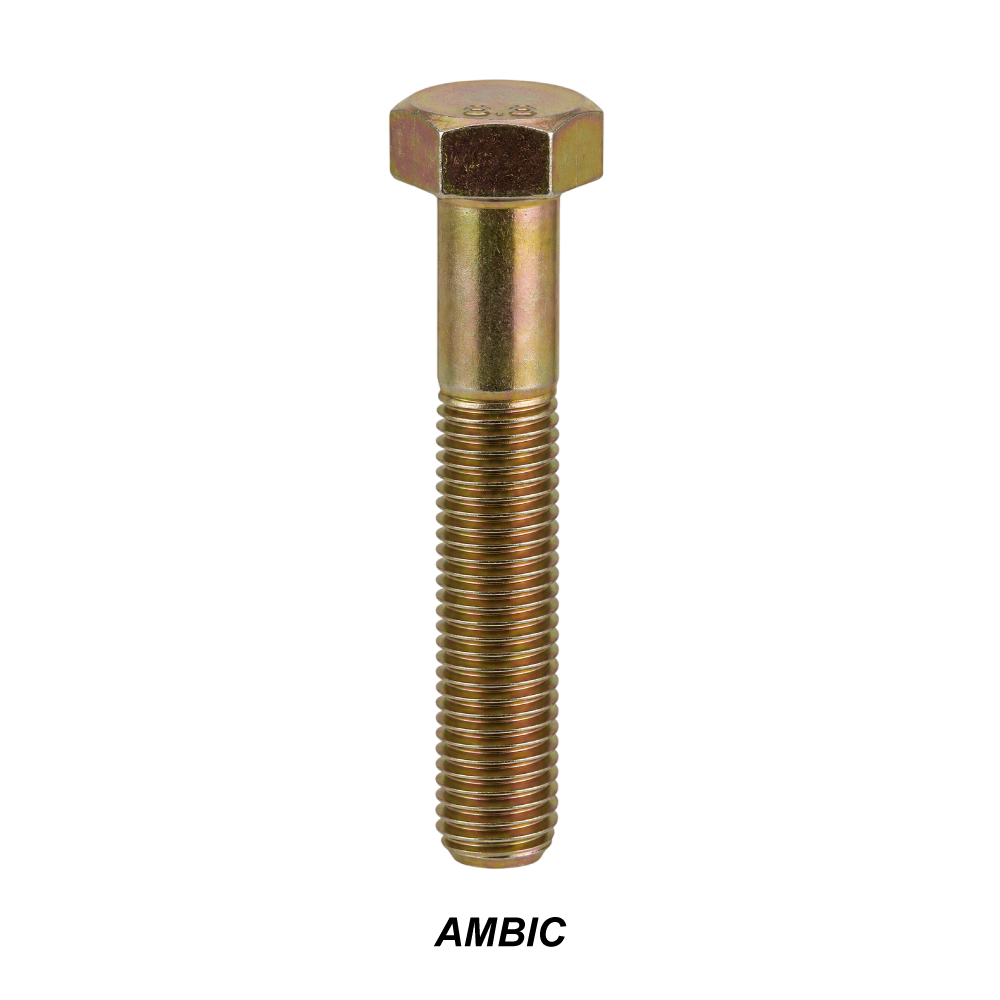 TORNILLO HEXAGONAL GRADO 8.8 MILIMETRICO BICROMATIZADO