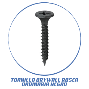 TORNILLO DRYWALL ROSCA ORDINARIA NEGRO