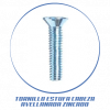 TORNILLO ESTUFA CABEZA AVELLANADA ZINCADO