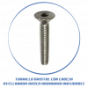 TORNILLO BRISTOL CON CABEZA AVELLANDA ROSCA ORDINARIA INOXIDABLE
