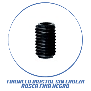 TORNILLO BRISTOL SIN CABEZA ROSCA FINA NEGRO