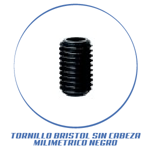 TORNILLO BRISTOL SIN CABEZA MILIMETRICO NEGRO
