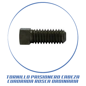 TORNILLO PRISIONERO CABEZA CUADRADA ROSCA ORDINARIA
