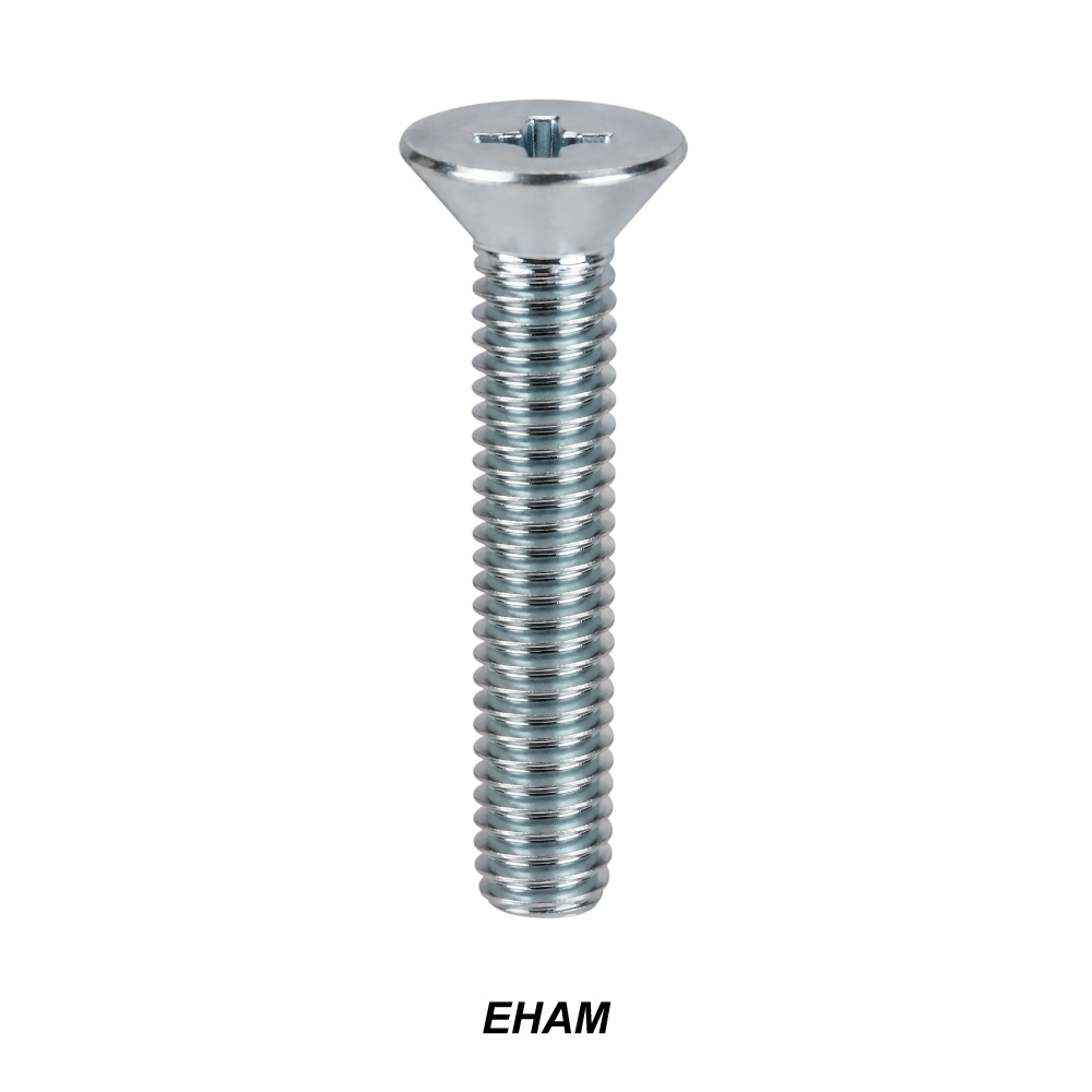 TORNILLO MILIMETRICO CABEZA PLANA PHILLIPS ZINCADO (TIPO JISS)