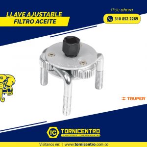 LLAVE AJUSTABLE FILTRO ACEITE