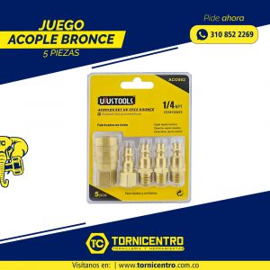 JUEGO ACOPLE BRONCE X 5 PIEZAS