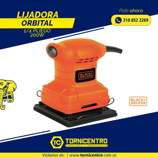 LIJADORA ORBITAL 1/4 PLIEGO 200W