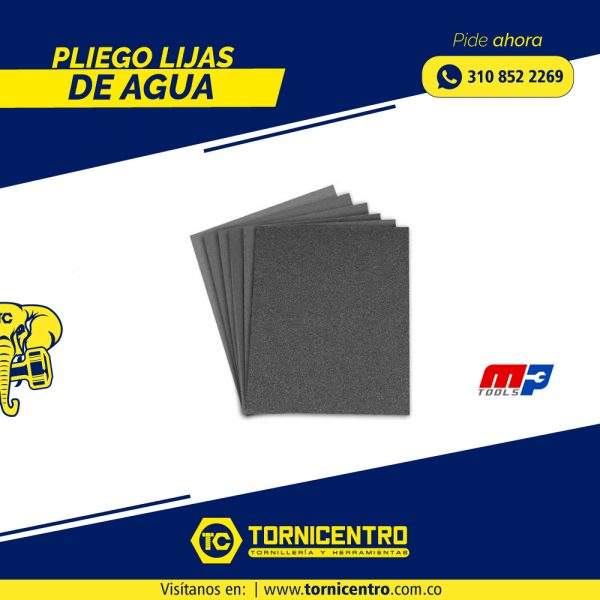 PLIEGO LIJA DE AGUA