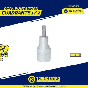 COPA PUNTA TORX CUADRANTE 1/2 – SURTEK