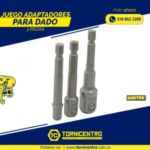 JUEGO ADAPTADORES PARA DADOS – SURTEK