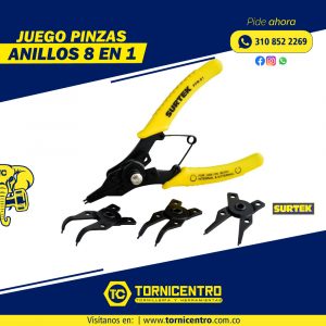 JUEGO PINZAS ANILLOS 8 EN 1 – SURTEK
