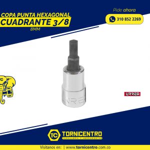 COPA PUNTA HEXAGONAL CUADRANTE 3/8 – URREA