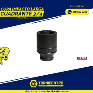 COPA IMPACTO LARGA CUADRANTE 3/4 6 PUNTAS – URREA