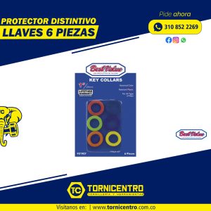 PROTECTOR DISTINTIVO LLAVES 6 PIEZAS
