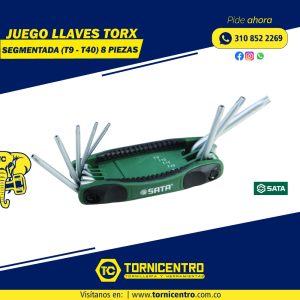 JUEGO LLAVE TORX SEGMETADA – SATA