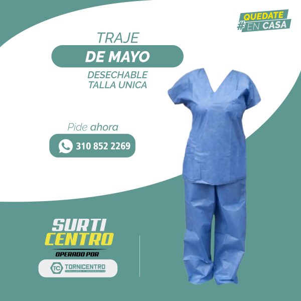 TRAJE DE MAYO DESECHABLE