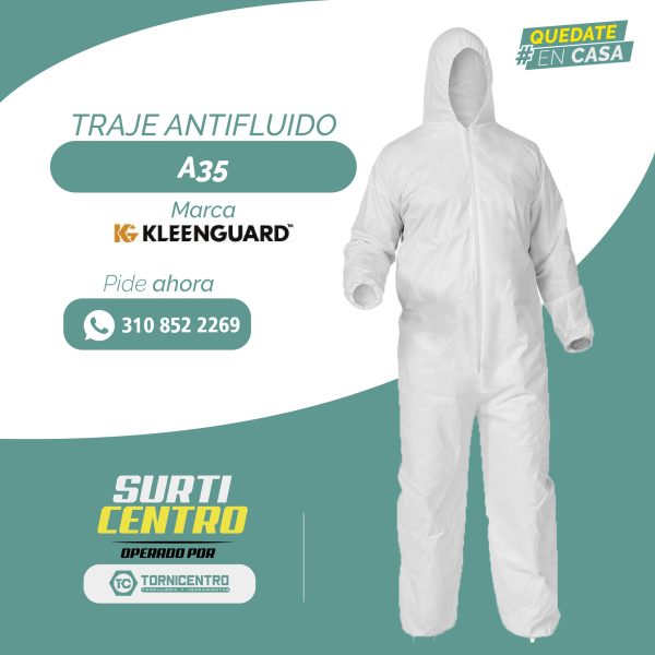 TRAJE ANTIFLUIDO A35 KLEENGUARD