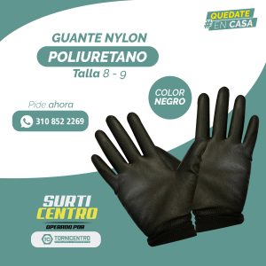 GUANTE NYLON POLIURETANO NEGRO