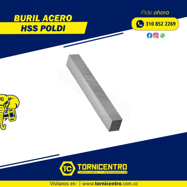 BURIL ACERO HSS POLDI