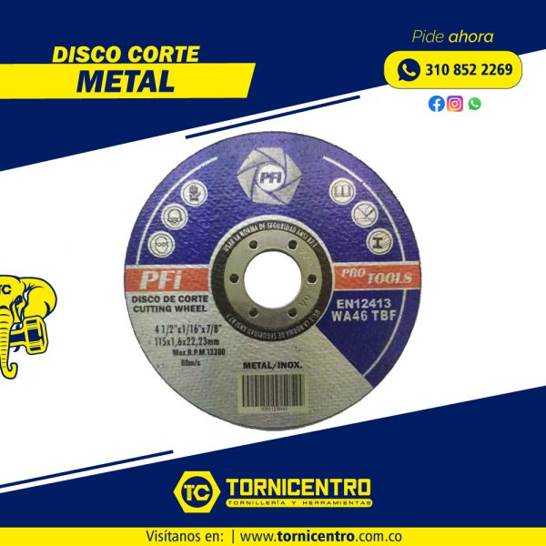 DISCO CORTE METAL - PFI