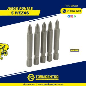 JUEGO PUNTAS ESTRIA – SURTEK